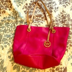 Hot pink Michael Kors bag